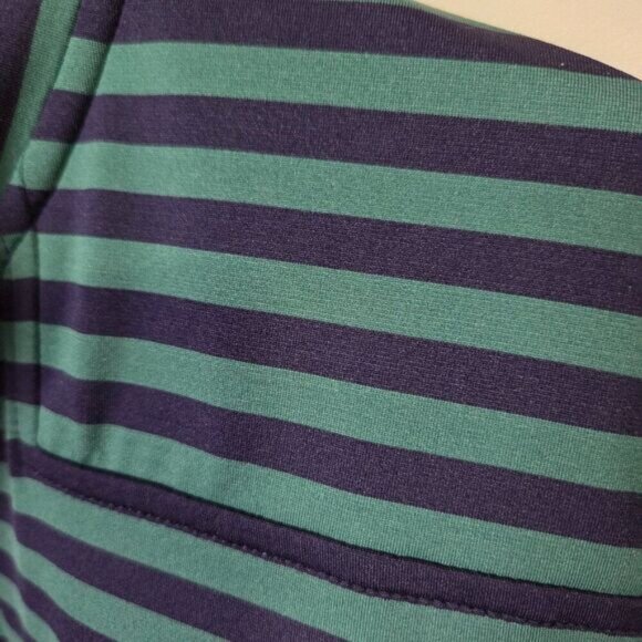 LIKE NEW VINEYARD VINES BLUE/ GREEN THE SHEP LONGSLEEVES MOCK NECK TOP SIZE L - Picture 8 of 16